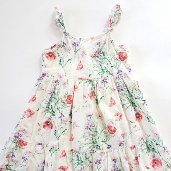 Sz 4 Baby GAP 100% Cotton Floral Print Dress - Picture 6 of 9